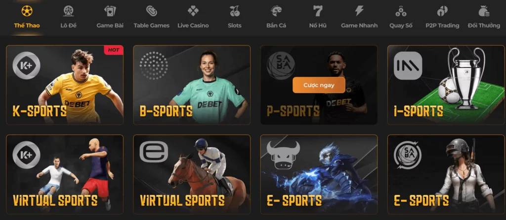 Debet - Nhà Cái Uy Tín Đẳng Cấp Số 1 Châu Âu 2024 4 Sân chơi cá cược sôi động